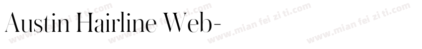 Austin Hairline Web字体转换